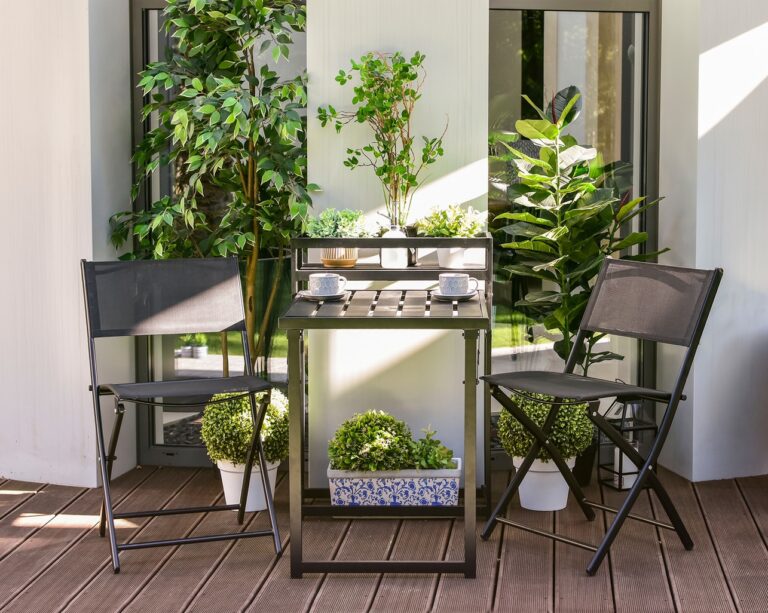 Zestaw mebli ogrodowych stalowych