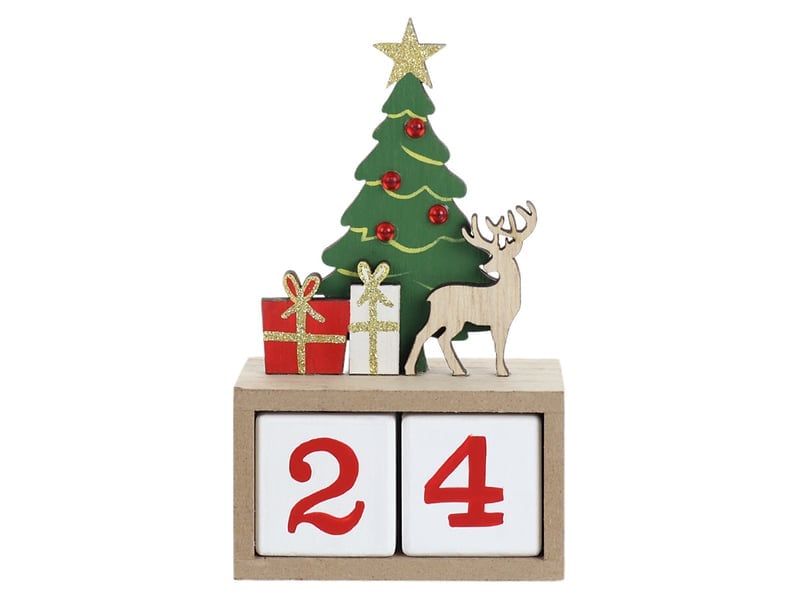 Kalendarz adwentowy drewniany