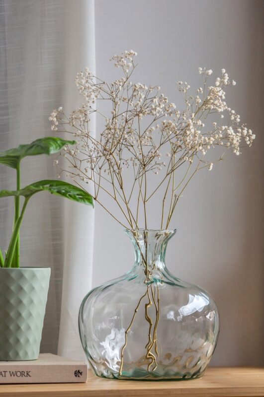 Wazon szklany pawie oko