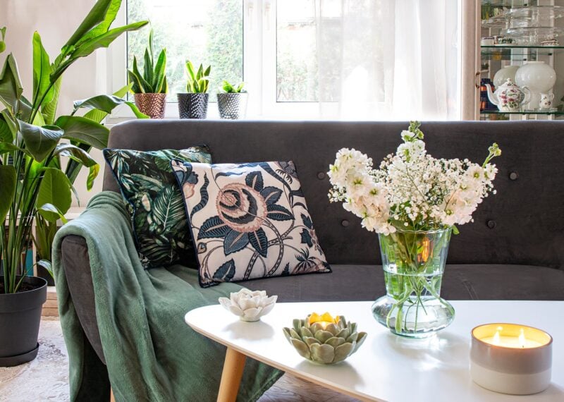 Wazon szklany 20 cm transparentny 