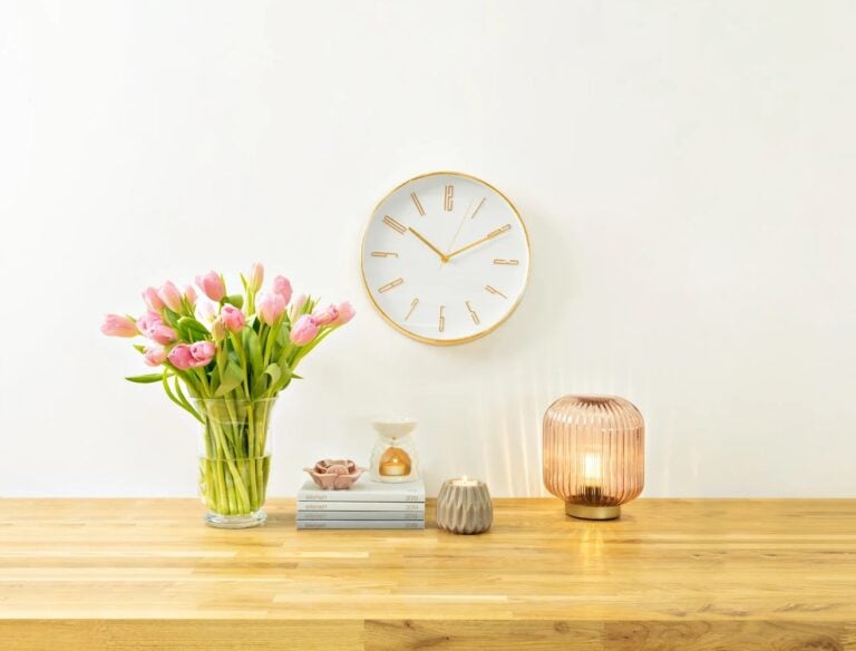 Latarenka LED, wazon Vilma, zegar Victoria Rose Gold