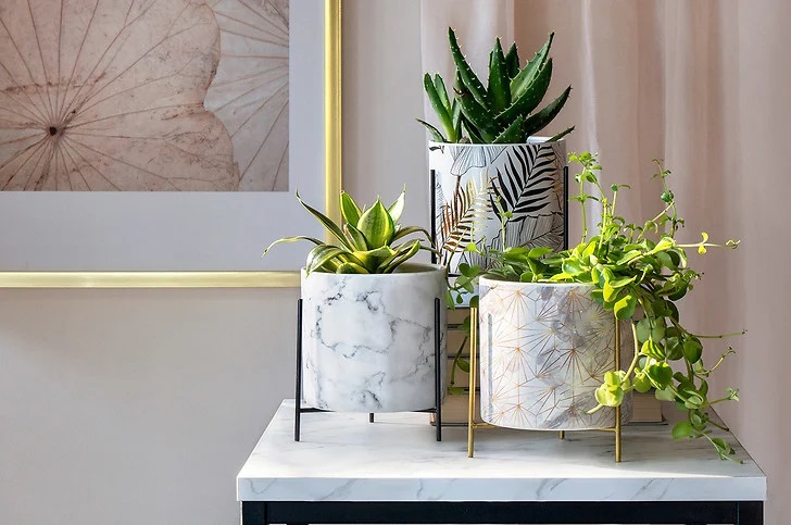 Osłonka na doniczkę Ava Marmur