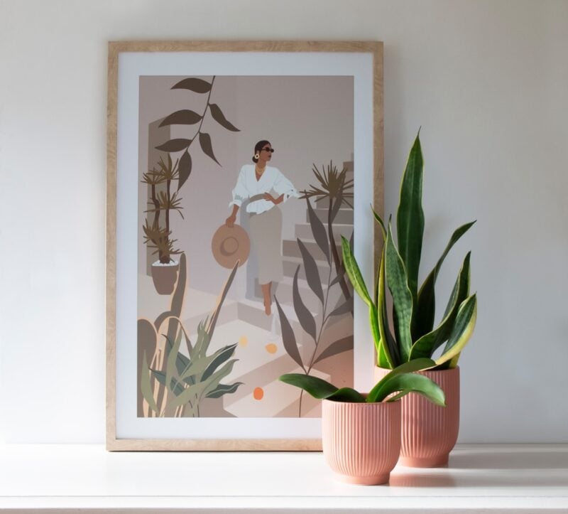 Osłonka na doniczkę Terra ceramiczna 13,5 cm łososiowa