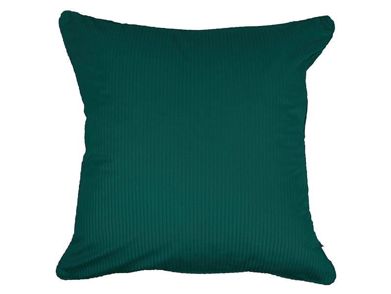 Poszewka dekoracyjna prążkowana 45x45 cm zielona