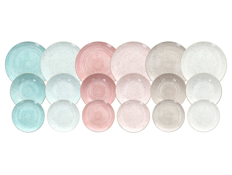 Komplet obiadowy Tongana Metropolis Pepper Bamboo porcelana