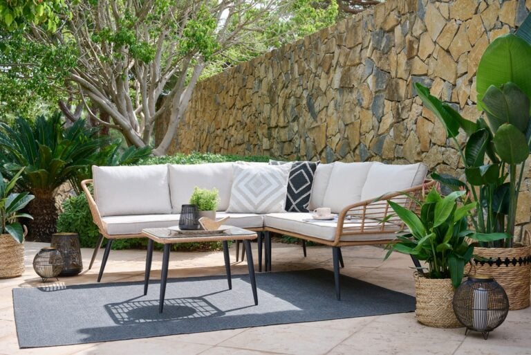 Zestaw mebli ogrodowych z technorattanu Kalifornia