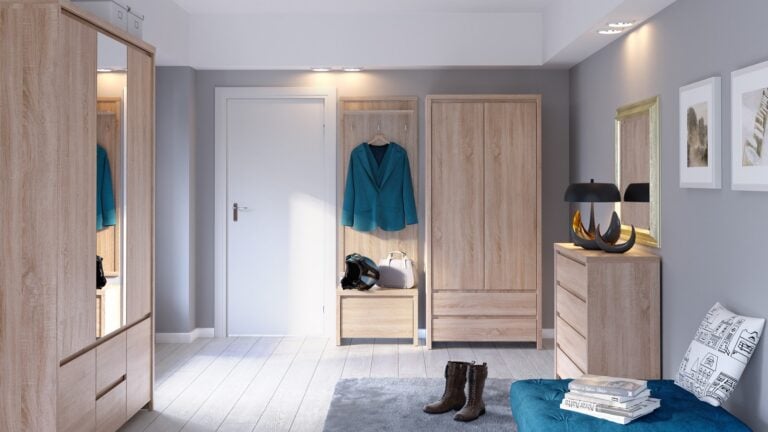 Kolekcja Kaspian w aranżacji przedpokoju