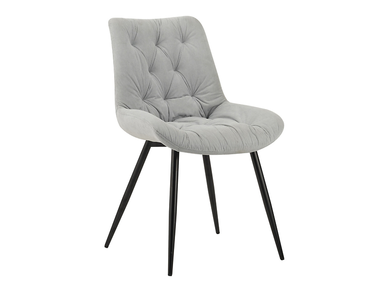 Krzesło tapicerowane Claudio sztruksowe jasnoniebieskie