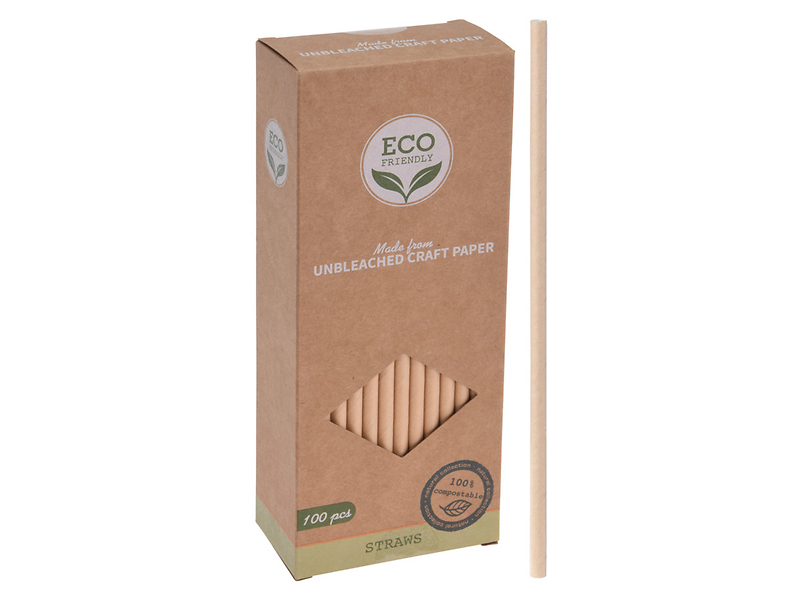 Słomki do napojów papierowe