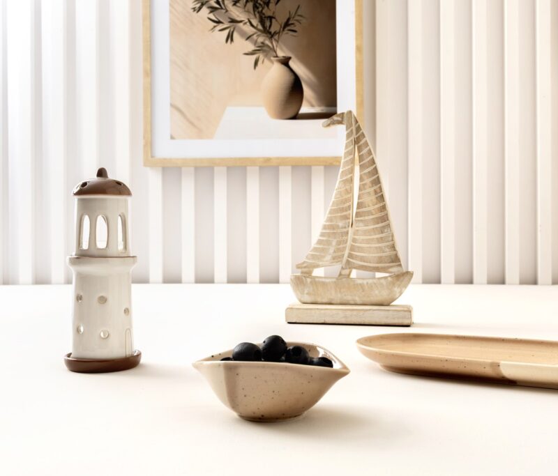 Dekoracja stojąca drewniana Boat