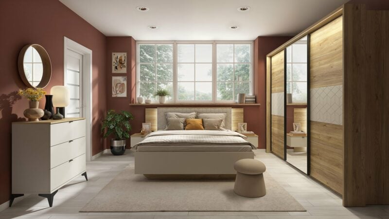 Kolekcja mebli Glamour - aranżacja sypialni