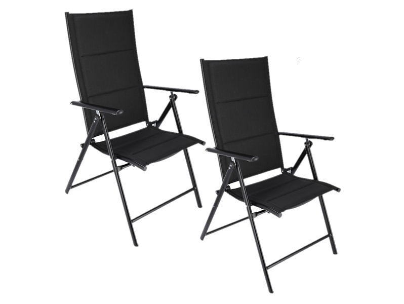 Komplet 2 foteli ogrodowych aluminiowych