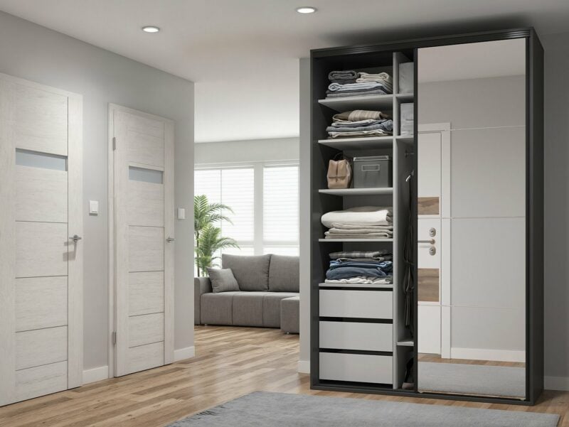 Szafa przesuwna Flex grafitowa