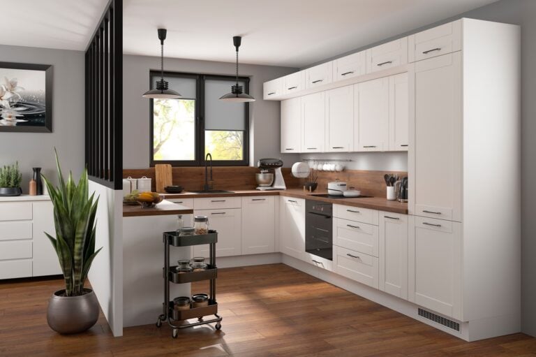 Kuchnia Family Line Edan w kolorze biały canadian - aranżacja