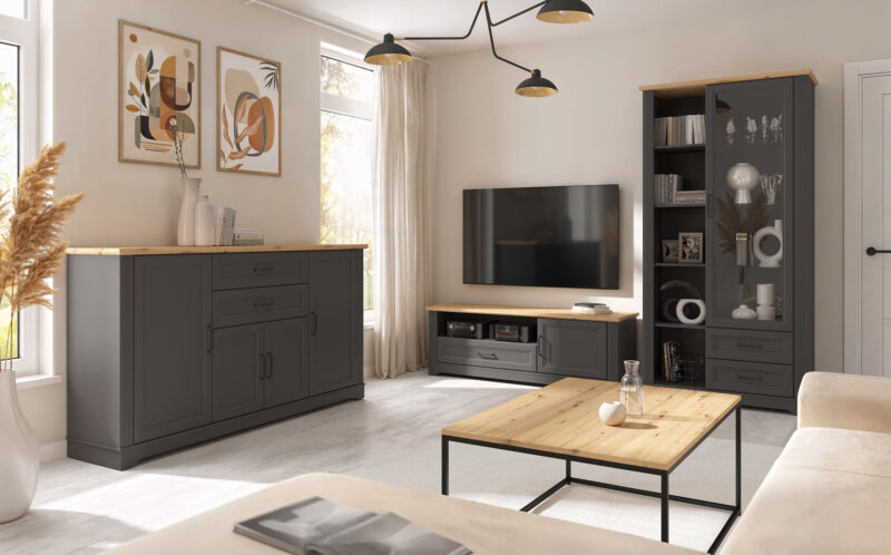Kolekcja mebli Tolmin - aranżacja salonu