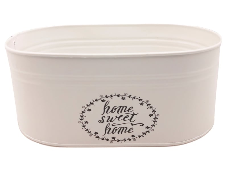 Doniczka sweet home metalowa owalna
