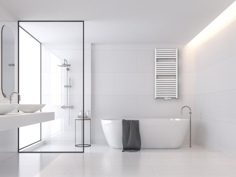 Grzejnik łazienkowy biały Invena DUOPLEX
