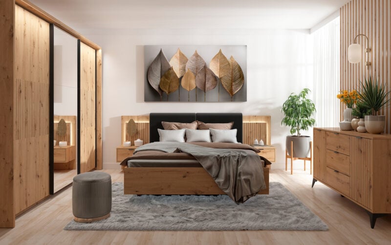 Kolekcja mebli Lamea - aranżacja sypialni