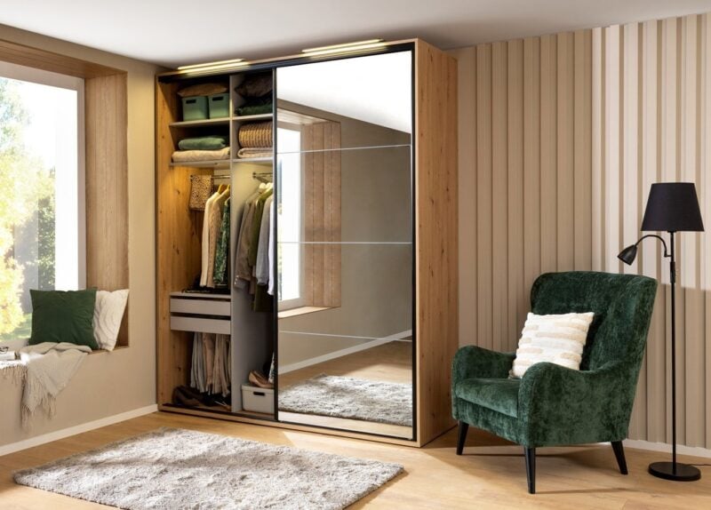 Szafa przesuwna Flex z lustrem