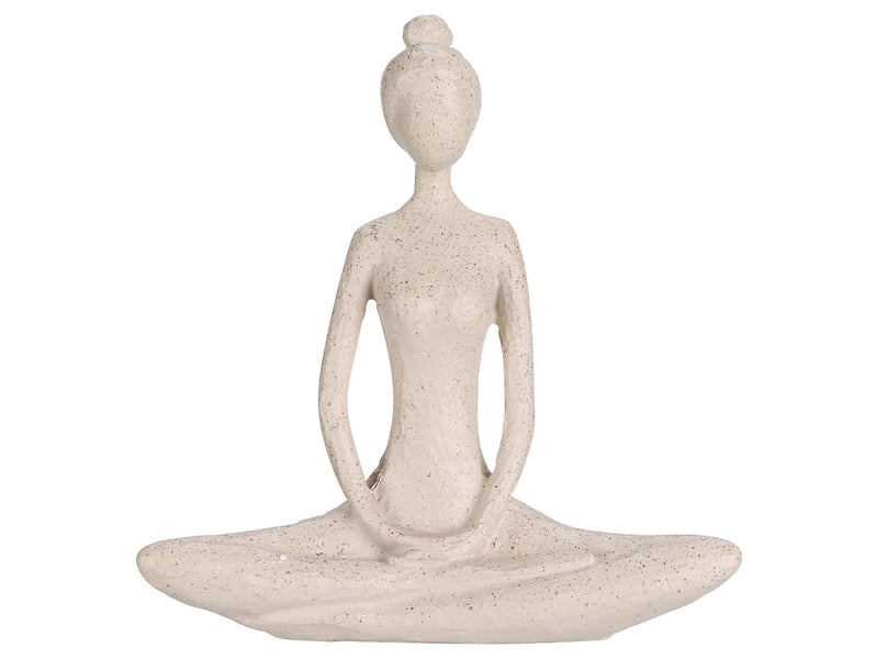 Figurka dekoracyjna kamienna Joga I 14 cm mix kolorów