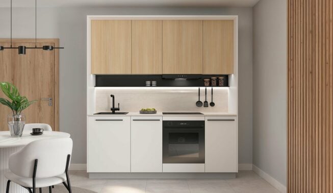 Mała kuchnia w bloku: jakie kolory sprawdzą się w niewielkim wnętrzu? | czytaj na blogu BRW