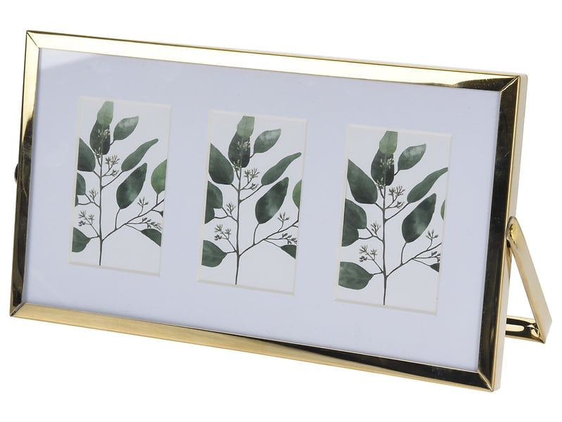 Ramka na 3 zdjęcia Chic złota