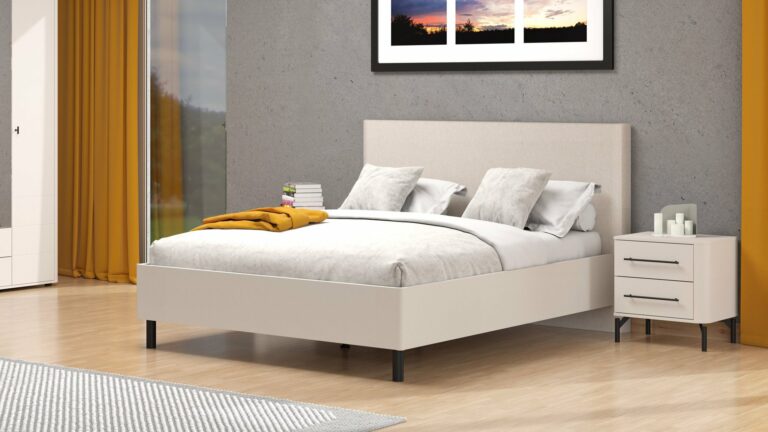 Aranżacja sypialni z łóżkiem Serdica