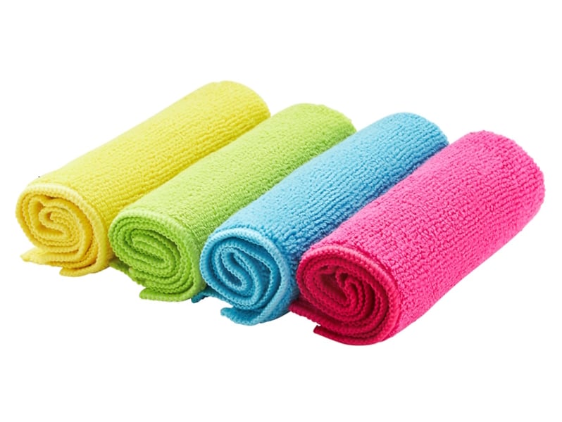 Zestaw 4 ściereczek uniwersalnych z mikrofibry