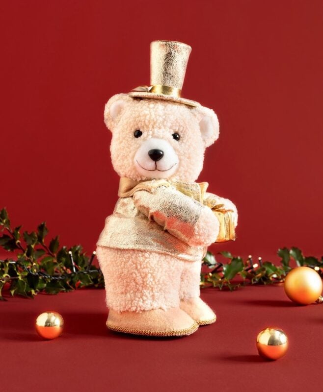 Figurka dekoracyjna Miś z prezentem