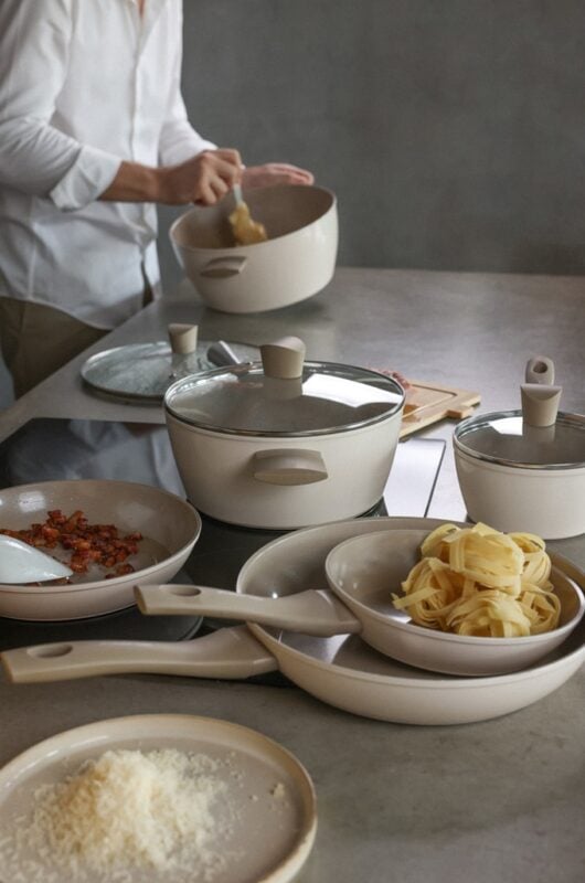 Garnek aluminiowy z pokrywką Mokka