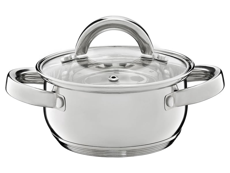 Garnek stalowy z pokrywką Berry