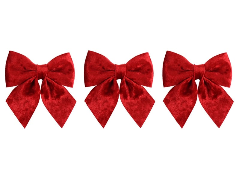 Komplet 3 kokard welurowych