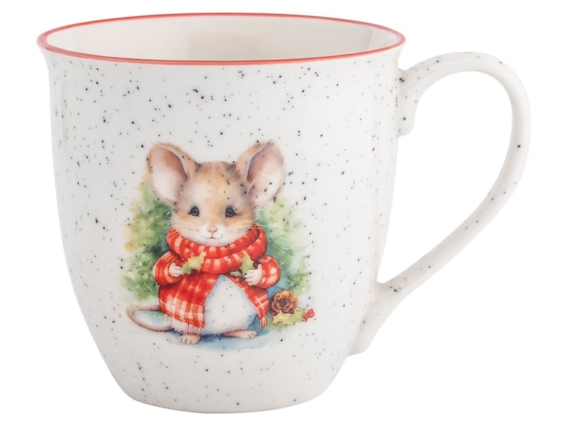 Kubek porcelanowy Świąteczna Myszka
