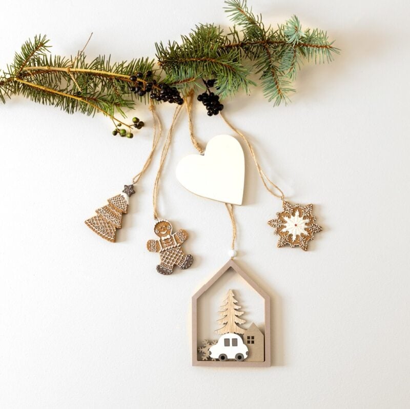 Ozdoba świąteczna wisząca gwiazdka piernikowa