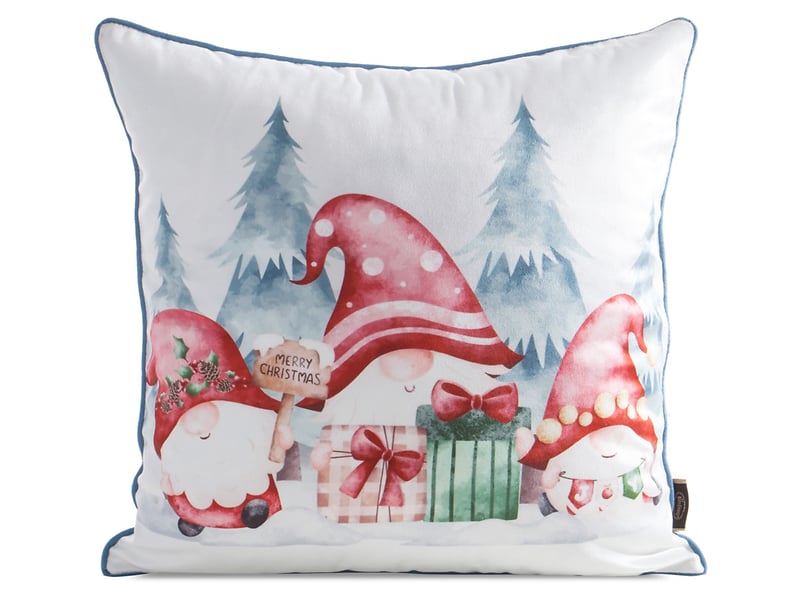 Poszewka dekoracyjna z lamówką Krasnale