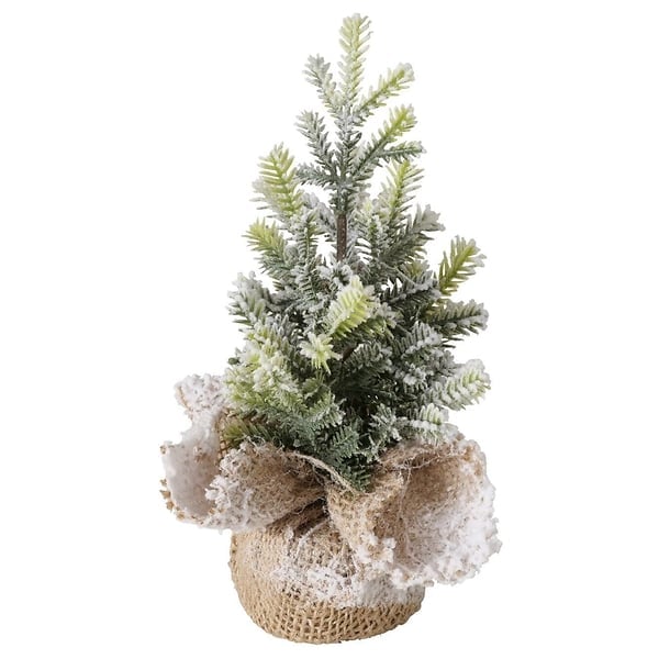 Sztuczna choinka w jutowej doniczce