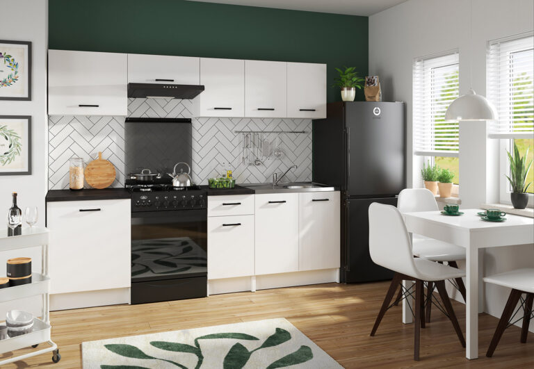 Komplet kuchenny Sara Line 240 cm biały