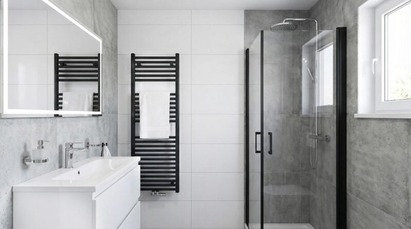 Grzejnik elektryczny w łazience