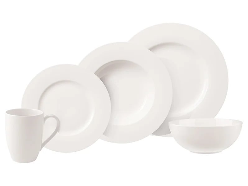 Komplet porcelanowy obiadowy Basic White Villeroy & Boch