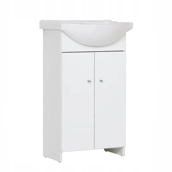 Szafka stojąca biała z umywalką