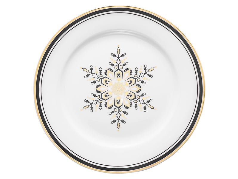 Talerz świąteczny deserowy Art Deco Stars