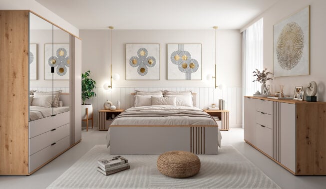 Garderoba w małej sypialni: czy to możliwe? Sprawdzamy! | czytaj na blogu BRW