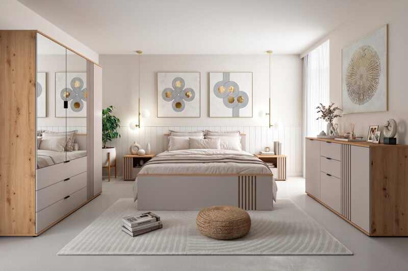 Garderoba w małej sypialni: czy to możliwe? Sprawdzamy!
