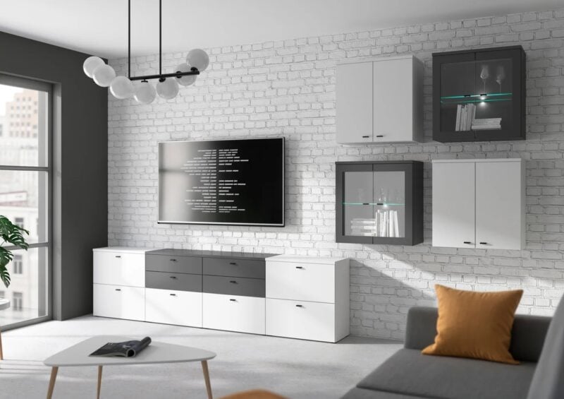 Szafka System 64 jednodrzwiowa biała