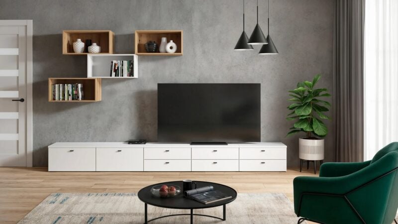 Szafka System 64 jednodrzwiowa biała