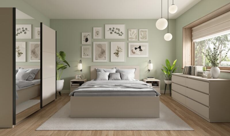 Meble z kolekcji Tetrix w aranżacji sypialni