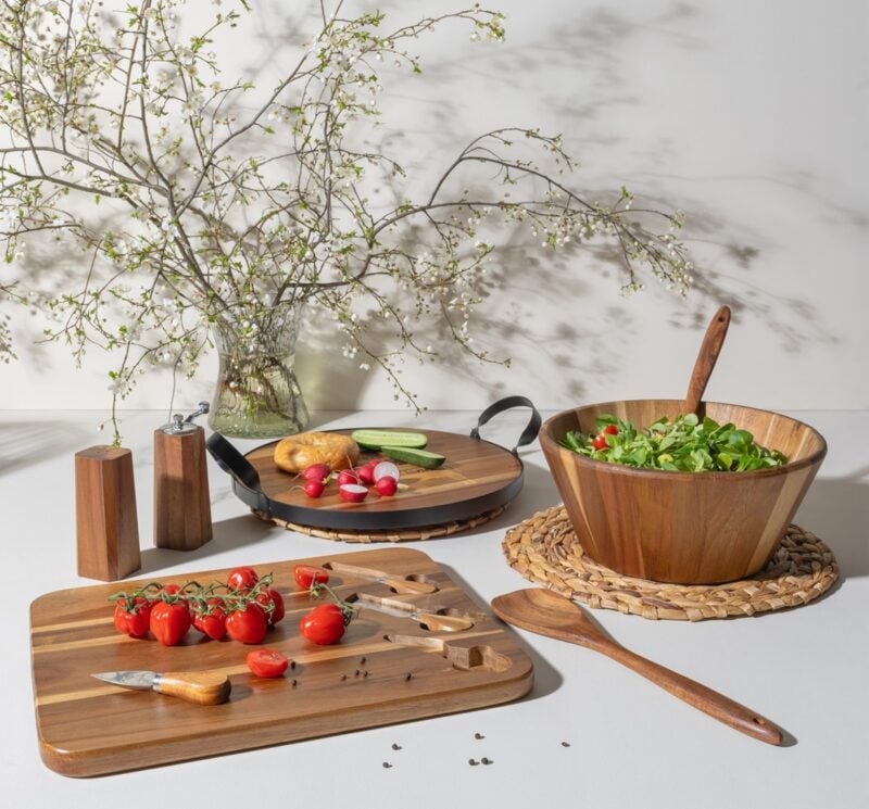 Patera Acacia drewniana - aranżacja