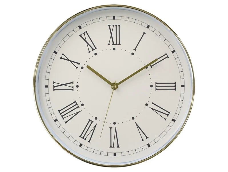 Zegar ścienny Gold Romano