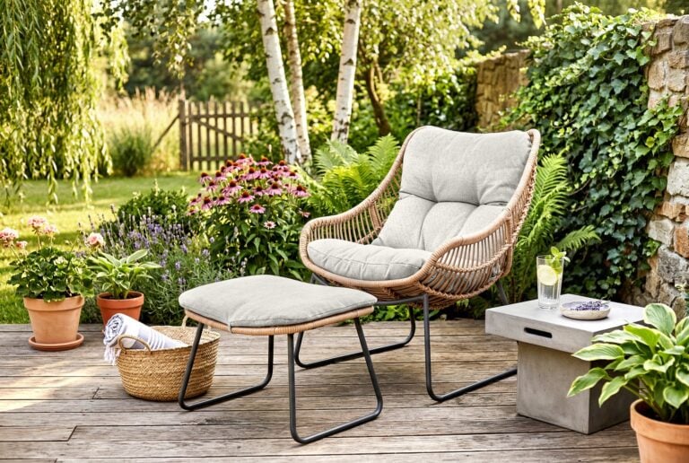 Zestaw mebli ogrodowych Oregon - aranżacja ogrodu