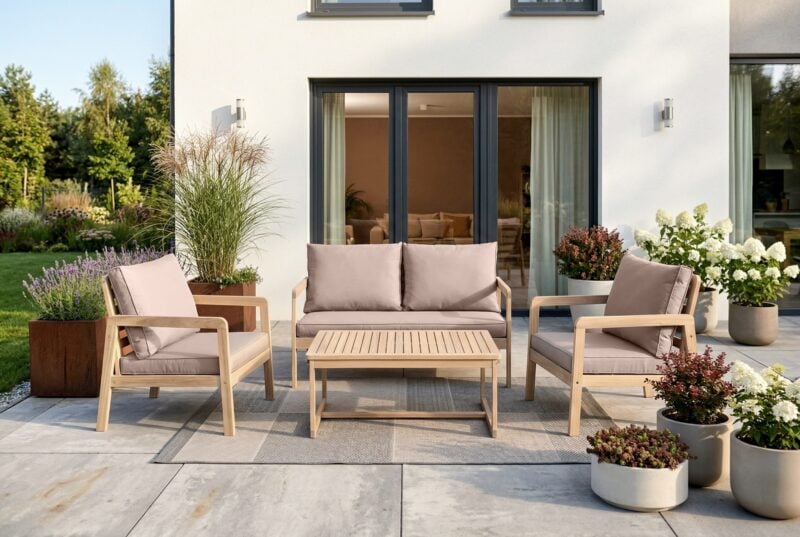 Zestaw mebli ogrodowych Lido - aranżacja tarasu